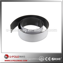 White Gloss Adhesive Backed Flexible Rubber Magnet Used for door seals